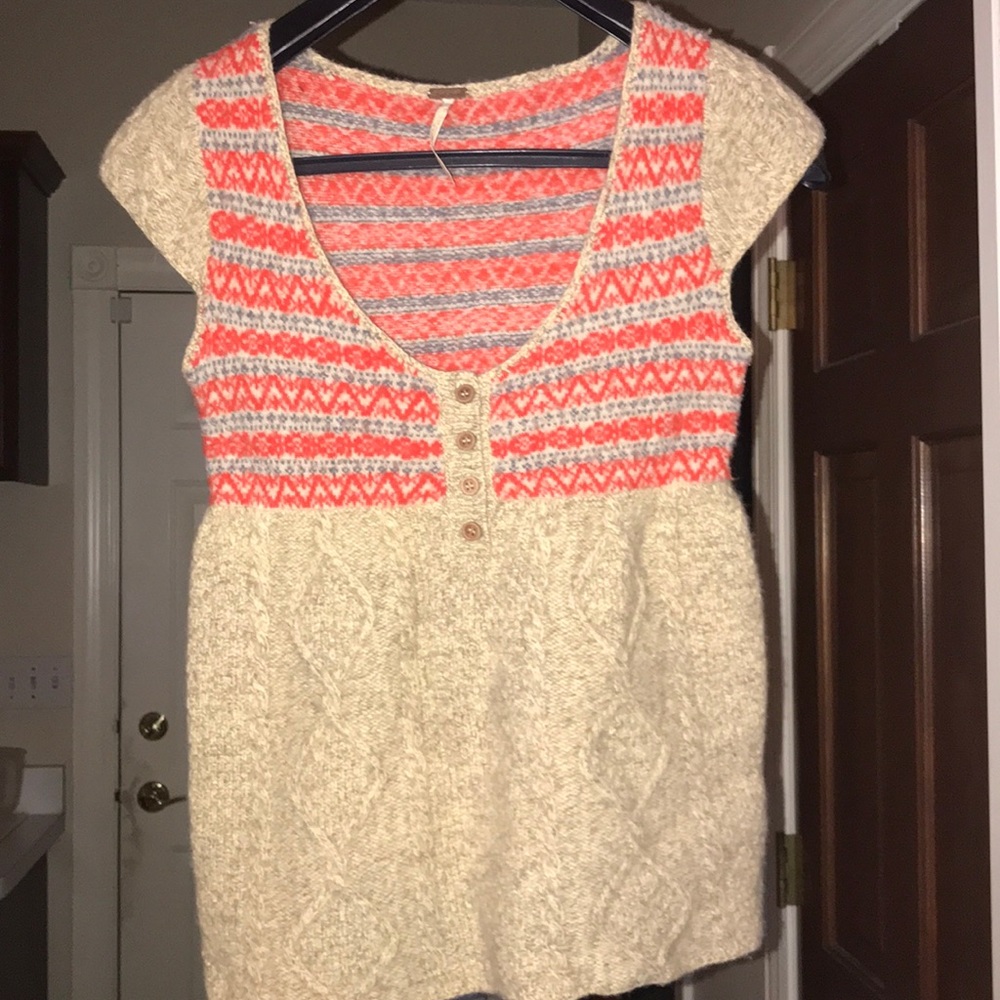 cap sleeve wool top
